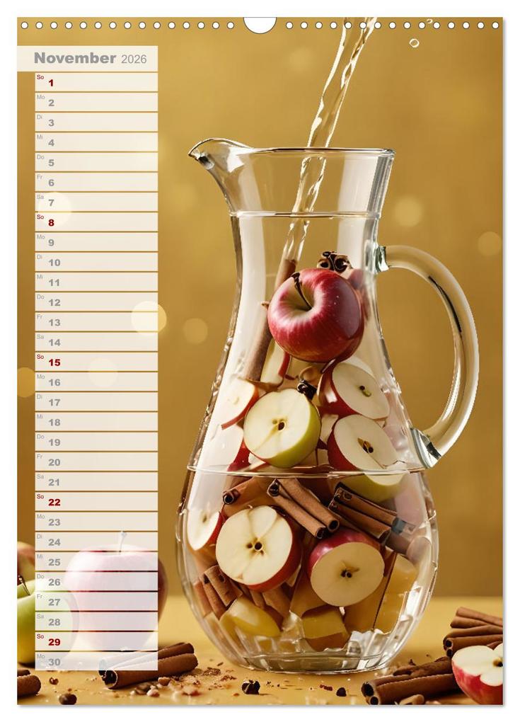 Weitere Ansicht: Vitalität im Glas - Erfrischende Momente mit Infused Water Kreationen (Wandkalender 2026 DIN A3 hoch), CALVENDO Monatskalender | Fred Schimak, Calvendo