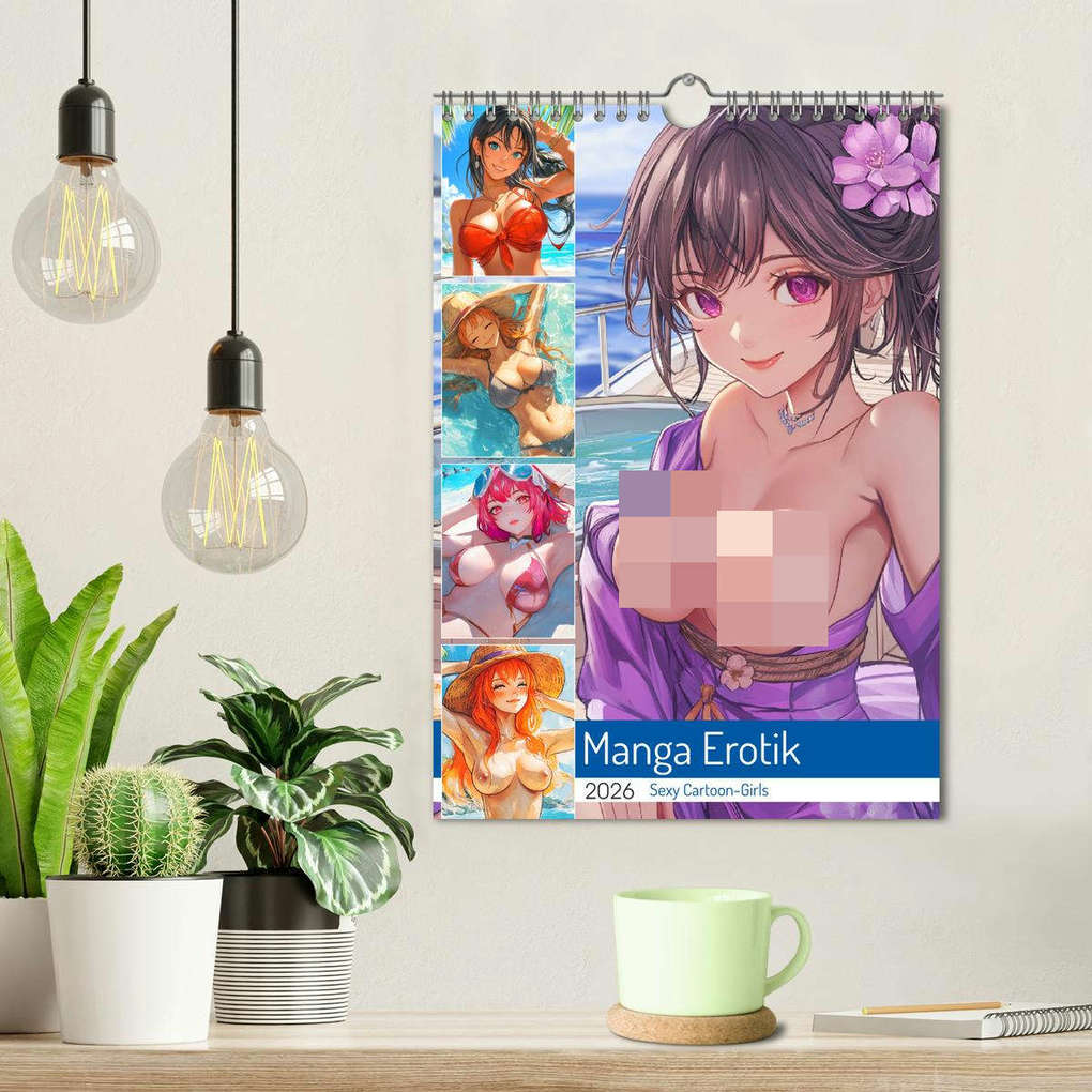 Weitere Ansicht: Manga Erotik. Sexy Cartoon-Girls (Wandkalender 2026 DIN A4 hoch), CALVENDO Monatskalender | Rose Hurley, Calvendo