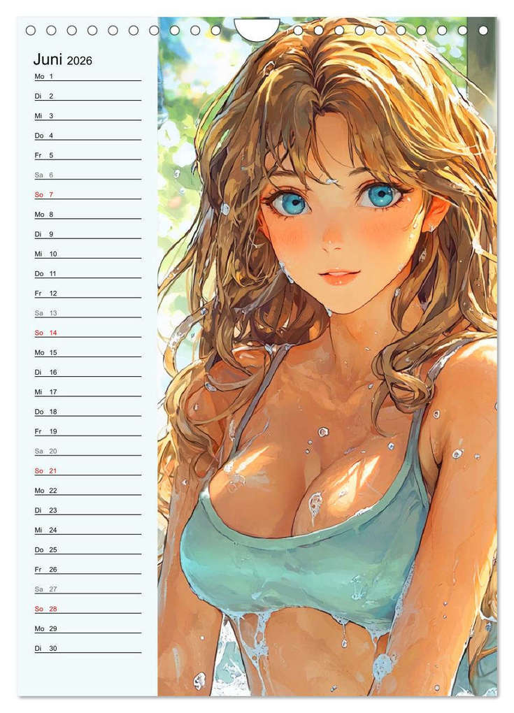 Weitere Ansicht: Manga Erotik. Sexy Cartoon-Girls (Wandkalender 2026 DIN A4 hoch), CALVENDO Monatskalender | Rose Hurley, Calvendo