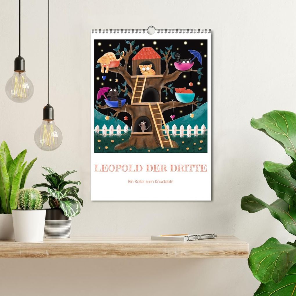 Weitere Ansicht: Leopold der Dritte - Ein Kater zum Knuddeln (Wandkalender 2026 DIN A3 hoch), CALVENDO Monatskalender | Danja Krampikowski, Calvendo