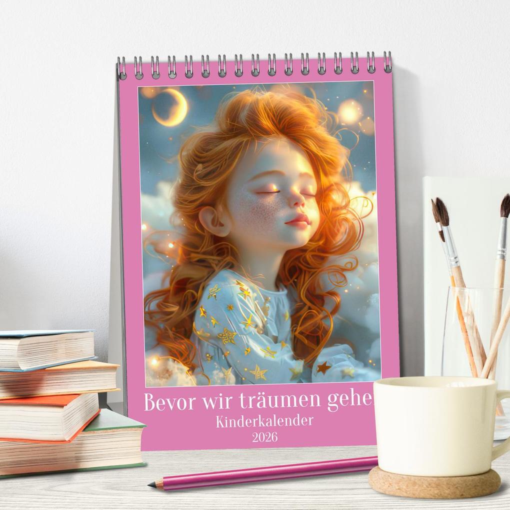 Weitere Ansicht: Bevor wir träumen gehen - Kinderkalender (Tischkalender 2026 DIN A5 hoch), CALVENDO Monatskalender | Liselotte Brunner-Klaus, Calvendo