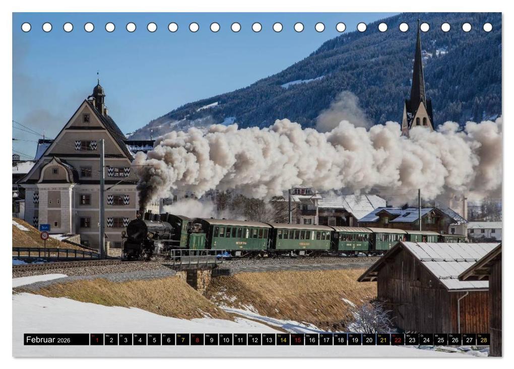 Weitere Ansicht: Rhätische Bahn 2026 (Tischkalender 2026 DIN A5 quer), CALVENDO Monatskalender | Stefan Schulthess, Calvendo