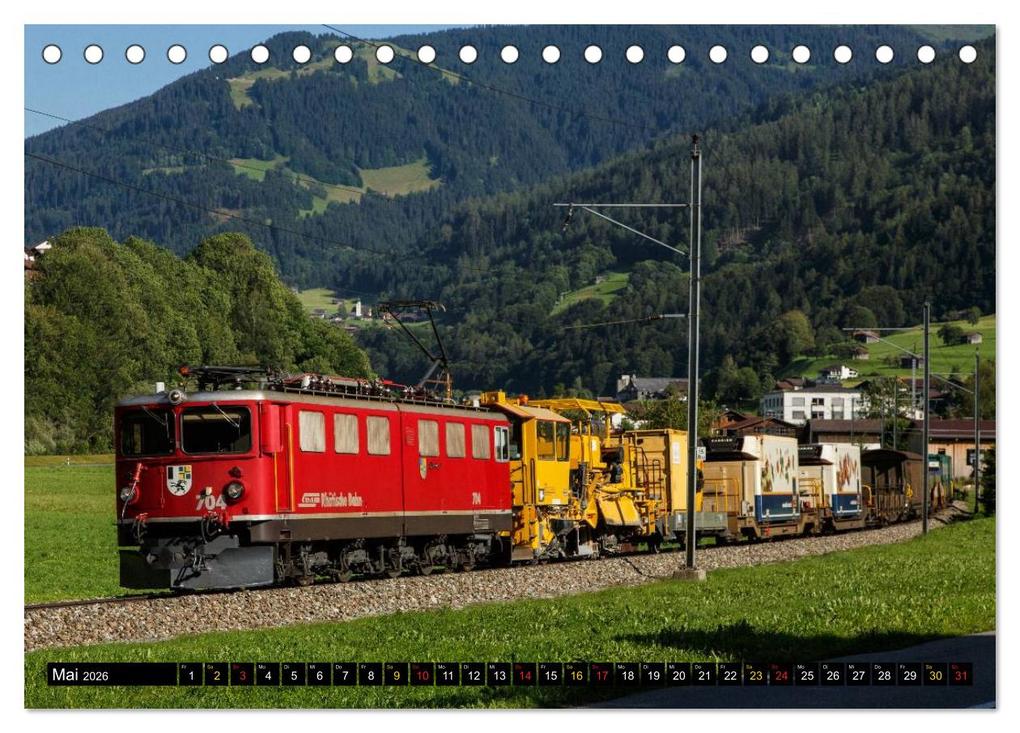 Weitere Ansicht: Rhätische Bahn 2026 (Tischkalender 2026 DIN A5 quer), CALVENDO Monatskalender | Stefan Schulthess, Calvendo