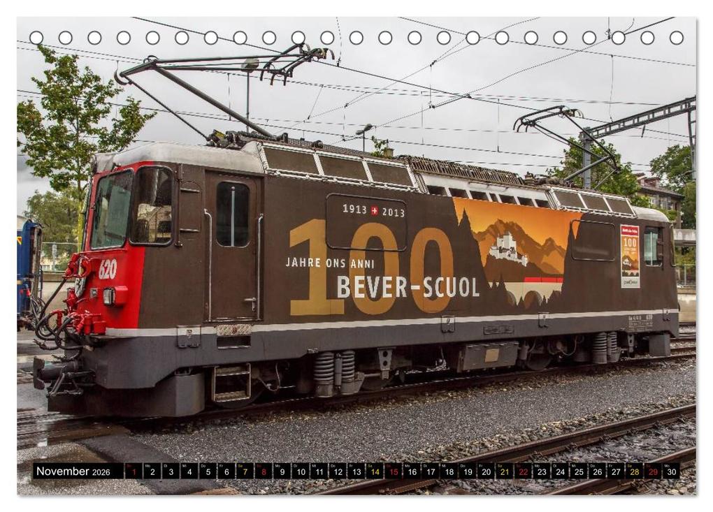 Weitere Ansicht: Rhätische Bahn 2026 (Tischkalender 2026 DIN A5 quer), CALVENDO Monatskalender | Stefan Schulthess, Calvendo