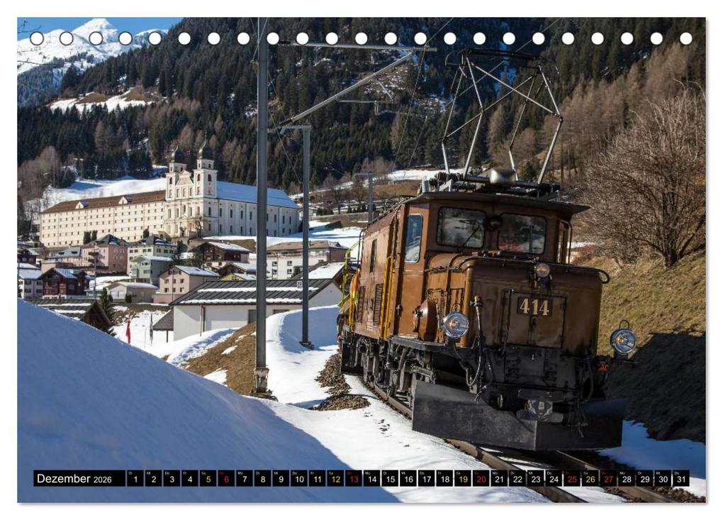 Weitere Ansicht: Rhätische Bahn 2026 (Tischkalender 2026 DIN A5 quer), CALVENDO Monatskalender | Stefan Schulthess, Calvendo