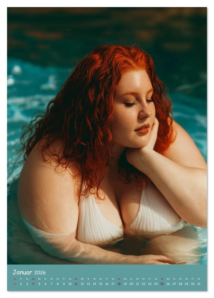 Weitere Ansicht: Curvy Pin-up Girls - Verführerische Rundungen am Pool (hochwertiger Premium Wandkalender 2026 DIN A2 hoch), Kunstdruck in Hochglanz | MB - Fotografie, Calvendo