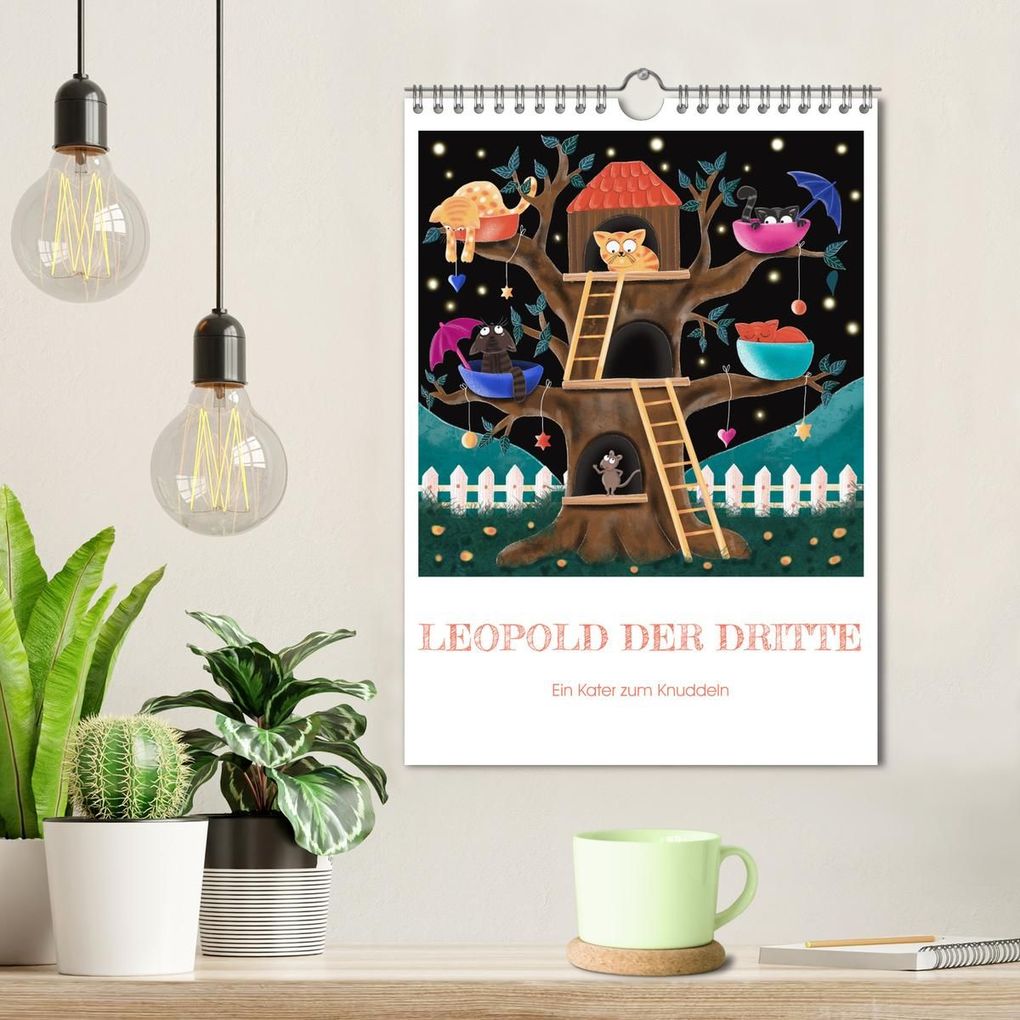 Weitere Ansicht: Leopold der Dritte - Ein Kater zum Knuddeln (Wandkalender 2026 DIN A4 hoch), CALVENDO Monatskalender | Danja Krampikowski, Calvendo