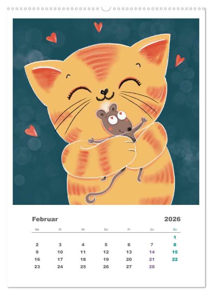 Weitere Ansicht: Leopold der Dritte - Ein Kater zum Knuddeln (Wandkalender 2026 DIN A2 hoch), CALVENDO Monatskalender | Danja Krampikowski, Calvendo