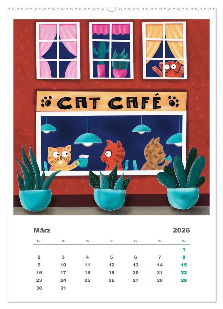 Weitere Ansicht: Leopold der Dritte - Ein Kater zum Knuddeln (Wandkalender 2026 DIN A2 hoch), CALVENDO Monatskalender | Danja Krampikowski, Calvendo