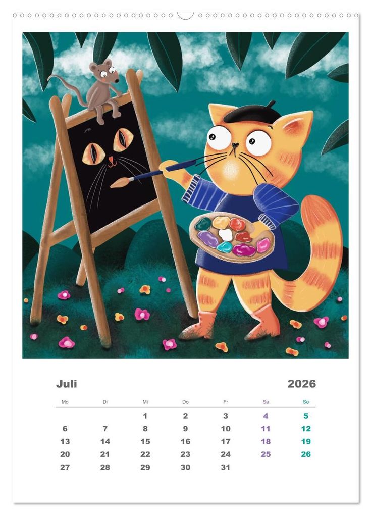 Weitere Ansicht: Leopold der Dritte - Ein Kater zum Knuddeln (Wandkalender 2026 DIN A2 hoch), CALVENDO Monatskalender | Danja Krampikowski, Calvendo