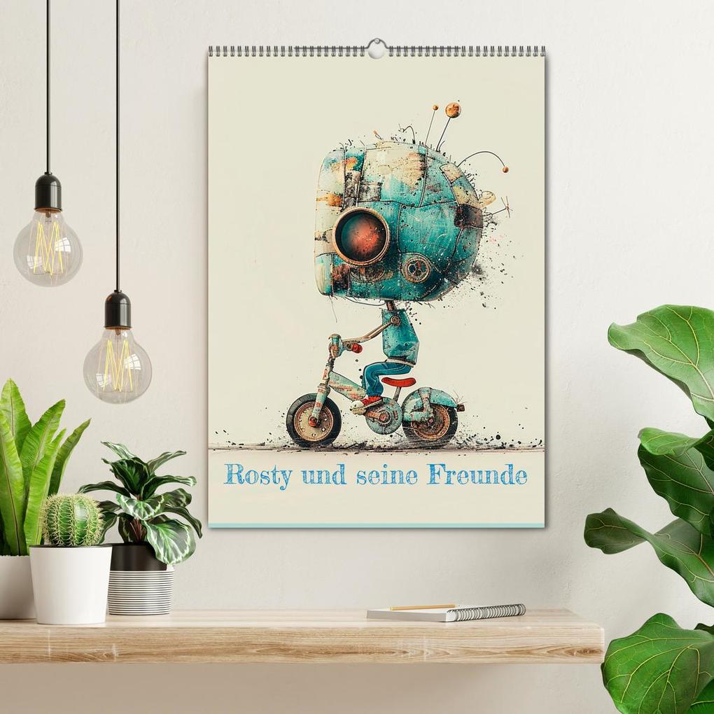 Weitere Ansicht: Rosty und seine Freunde (Wandkalender 2026 DIN A2 hoch), CALVENDO Monatskalender | Anne Seltmann, Calvendo