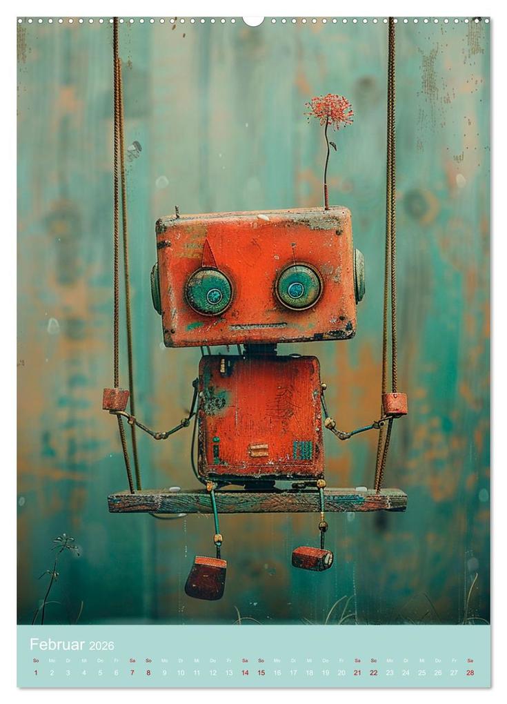 Weitere Ansicht: Rosty und seine Freunde (Wandkalender 2026 DIN A2 hoch), CALVENDO Monatskalender | Anne Seltmann, Calvendo