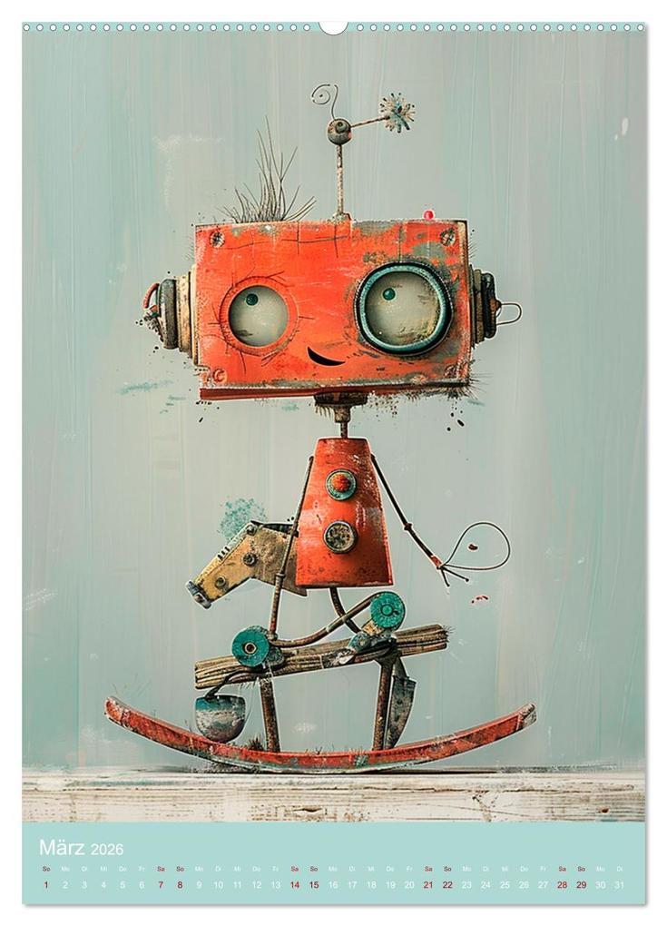 Weitere Ansicht: Rosty und seine Freunde (Wandkalender 2026 DIN A2 hoch), CALVENDO Monatskalender | Anne Seltmann, Calvendo