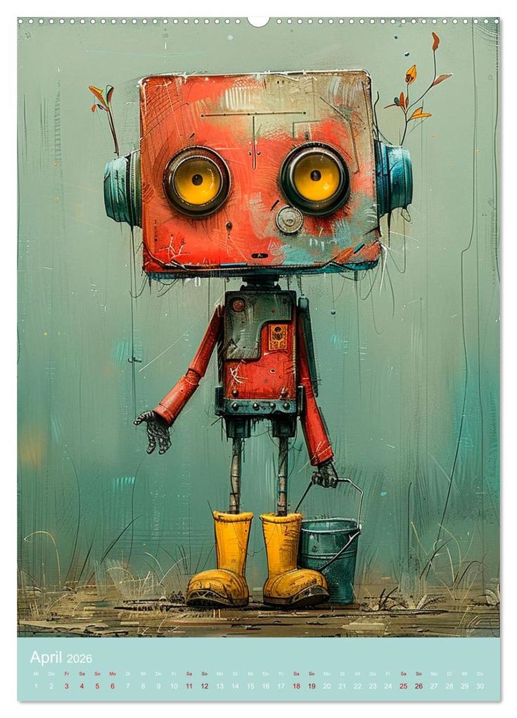 Weitere Ansicht: Rosty und seine Freunde (Wandkalender 2026 DIN A2 hoch), CALVENDO Monatskalender | Anne Seltmann, Calvendo