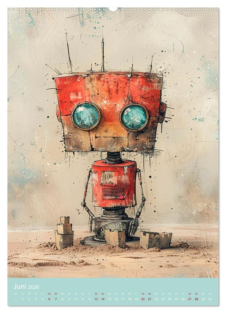 Weitere Ansicht: Rosty und seine Freunde (Wandkalender 2026 DIN A2 hoch), CALVENDO Monatskalender | Anne Seltmann, Calvendo