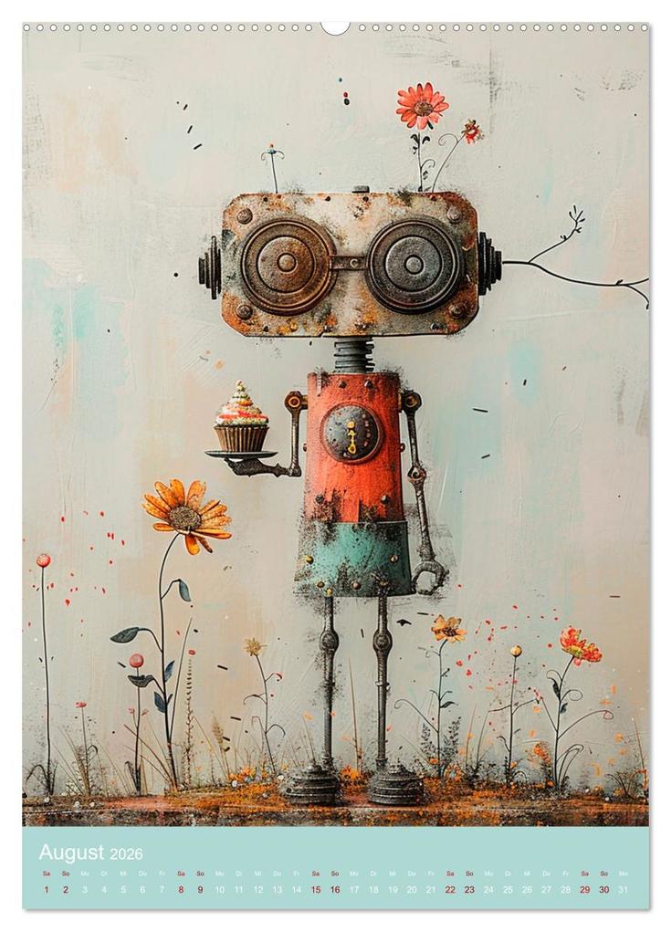 Weitere Ansicht: Rosty und seine Freunde (Wandkalender 2026 DIN A2 hoch), CALVENDO Monatskalender | Anne Seltmann, Calvendo