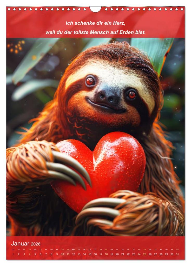 Weitere Ansicht: Ich schenke dir ein Herz (Wandkalender 2026 DIN A3 hoch), CALVENDO Monatskalender | Peter Rübsamen, Calvendo