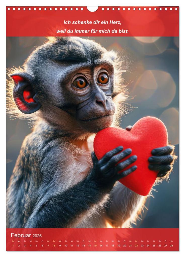 Weitere Ansicht: Ich schenke dir ein Herz (Wandkalender 2026 DIN A3 hoch), CALVENDO Monatskalender | Peter Rübsamen, Calvendo