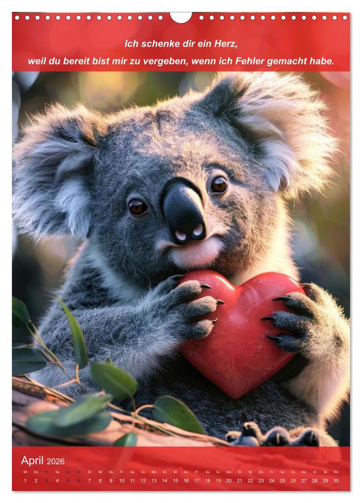 Weitere Ansicht: Ich schenke dir ein Herz (Wandkalender 2026 DIN A3 hoch), CALVENDO Monatskalender | Peter Rübsamen, Calvendo