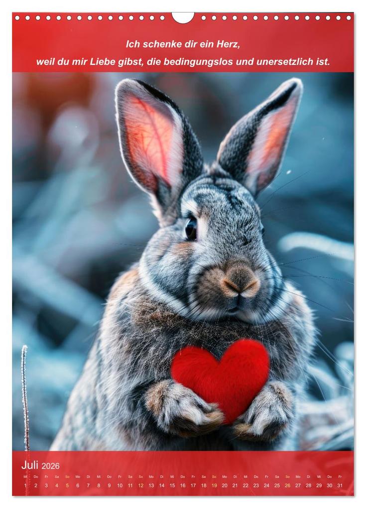 Weitere Ansicht: Ich schenke dir ein Herz (Wandkalender 2026 DIN A3 hoch), CALVENDO Monatskalender | Peter Rübsamen, Calvendo