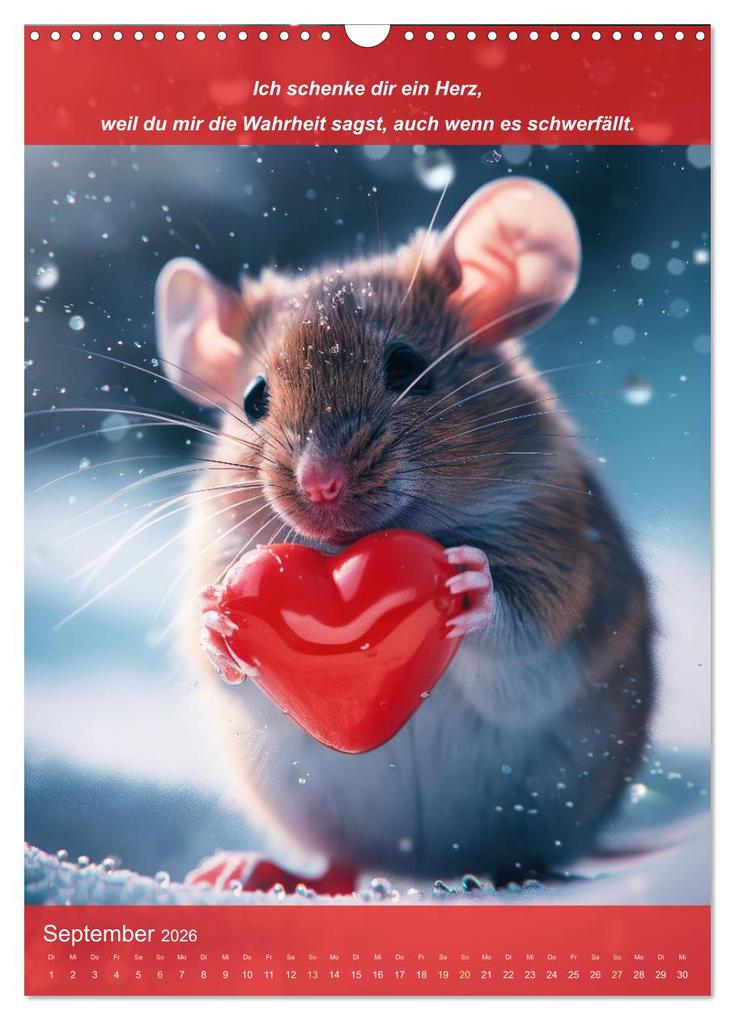 Weitere Ansicht: Ich schenke dir ein Herz (Wandkalender 2026 DIN A3 hoch), CALVENDO Monatskalender | Peter Rübsamen, Calvendo