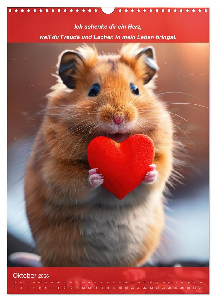 Weitere Ansicht: Ich schenke dir ein Herz (Wandkalender 2026 DIN A3 hoch), CALVENDO Monatskalender | Peter Rübsamen, Calvendo