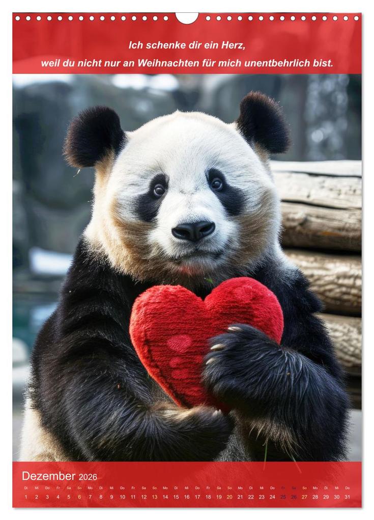 Weitere Ansicht: Ich schenke dir ein Herz (Wandkalender 2026 DIN A3 hoch), CALVENDO Monatskalender | Peter Rübsamen, Calvendo