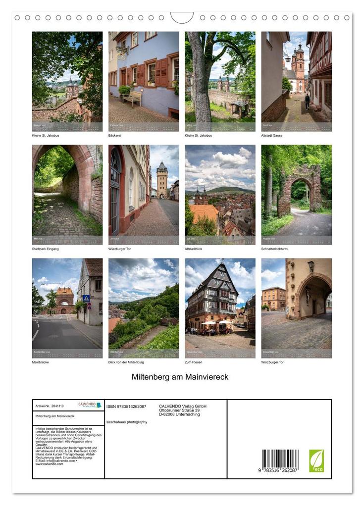 Weitere Ansicht: Miltenberg am Mainviereck (Wandkalender 2026 DIN A3 hoch), CALVENDO Monatskalender | Sascha Haas Photography, Calvendo