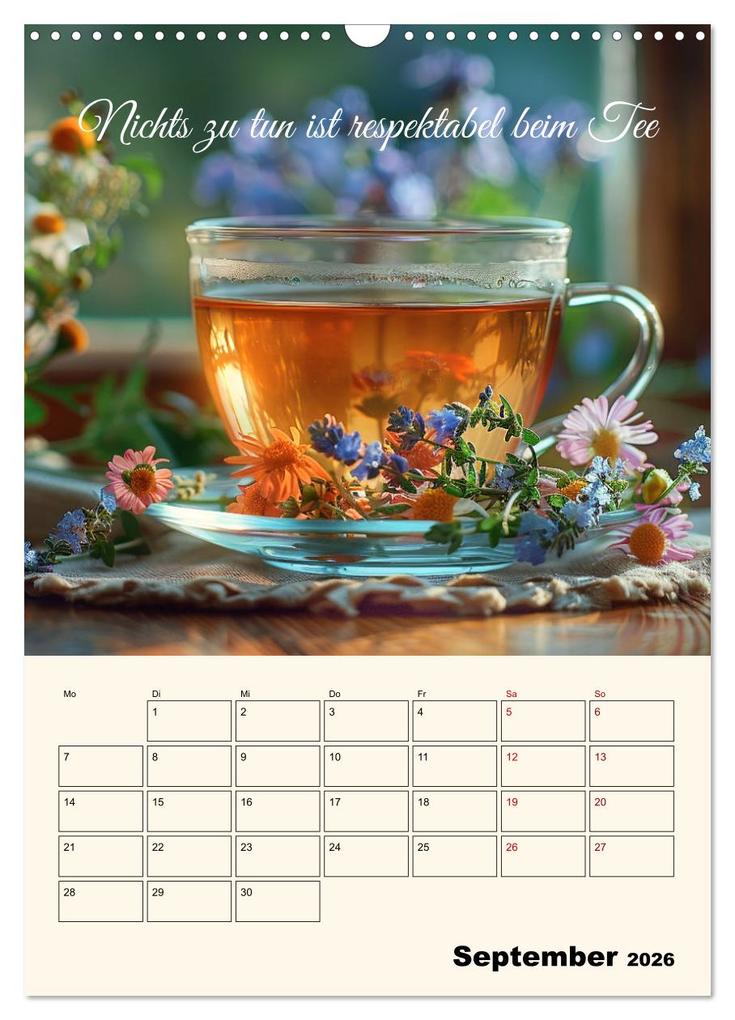 Weitere Ansicht: Du, mein geliebter Tee (Wandkalender 2026 DIN A3 hoch), CALVENDO Monatskalender | Kerstin Waurick, Calvendo
