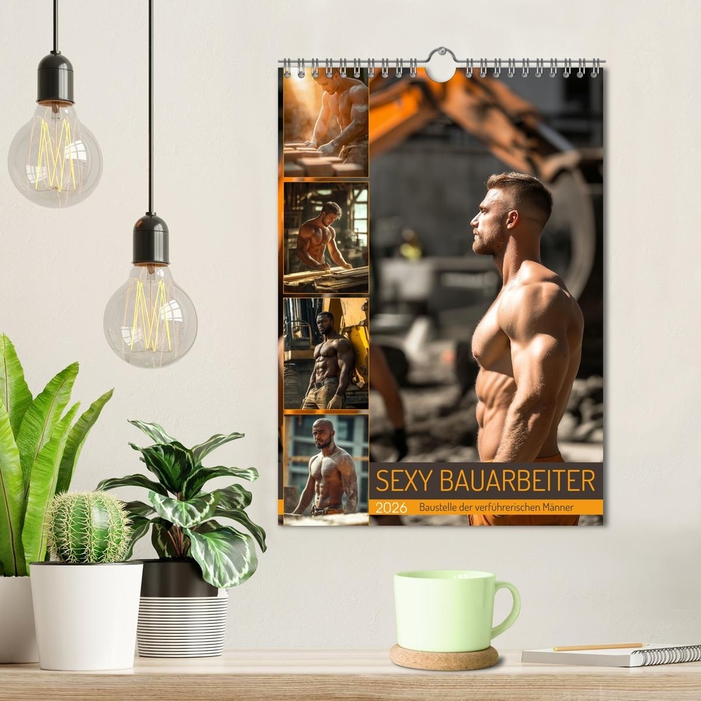 Weitere Ansicht: SEXY BAUARBEITER - Baustelle der verführerischen Männer (Wandkalender 2026 DIN A4 hoch), CALVENDO Monatskalender | MB Fotografie, Calvendo