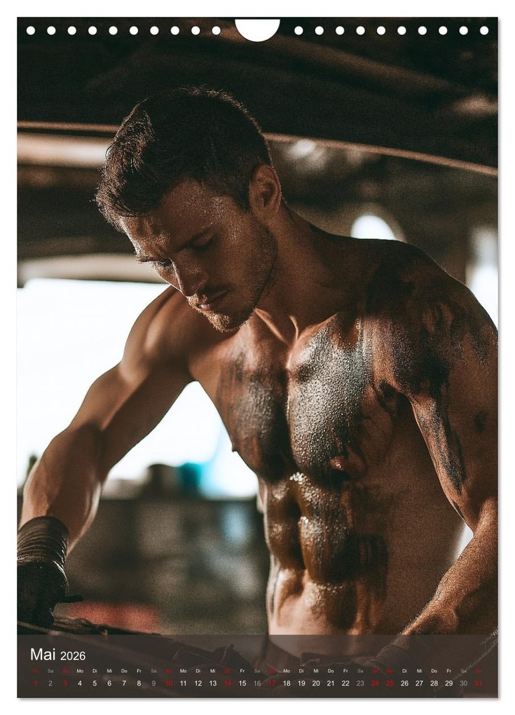 Weitere Ansicht: SEXY BAUARBEITER - Baustelle der verführerischen Männer (Wandkalender 2026 DIN A4 hoch), CALVENDO Monatskalender | MB Fotografie, Calvendo