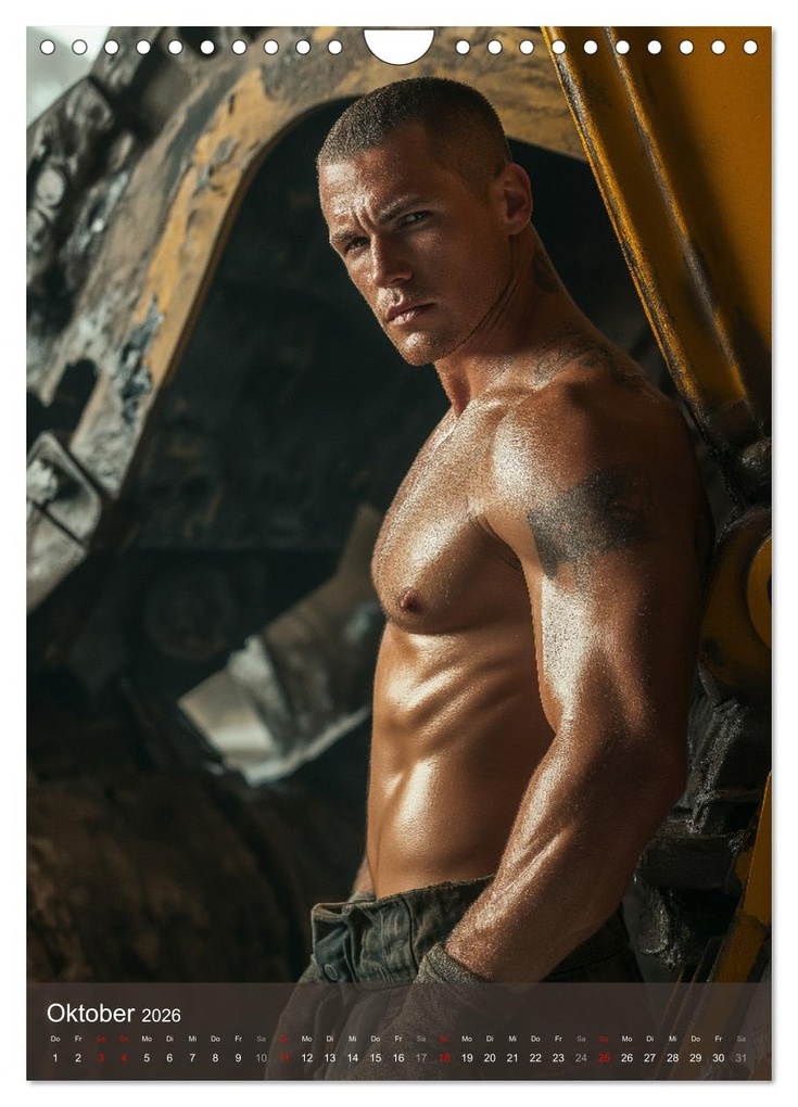 Weitere Ansicht: SEXY BAUARBEITER - Baustelle der verführerischen Männer (Wandkalender 2026 DIN A4 hoch), CALVENDO Monatskalender | MB Fotografie, Calvendo