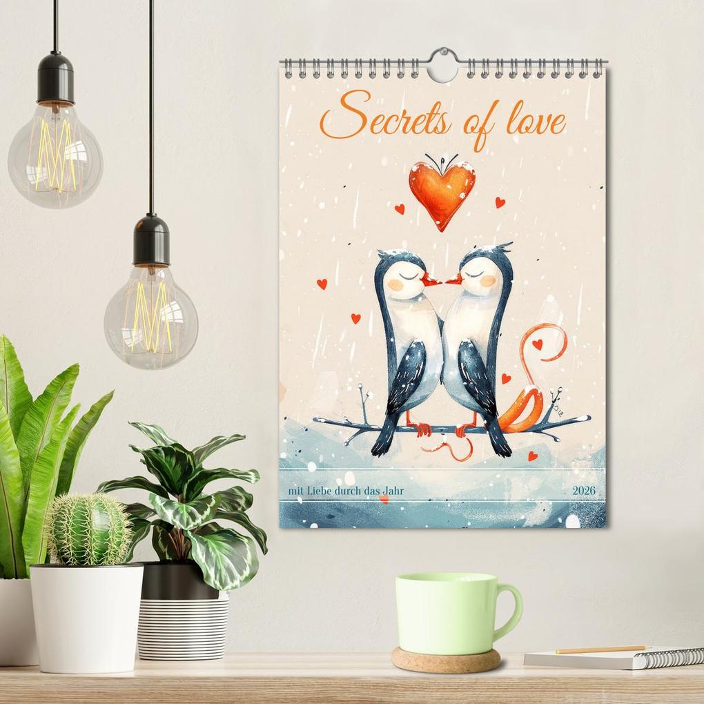 Weitere Ansicht: Secrets of love - mit Liebe durch das Jahr (Wandkalender 2026 DIN A4 hoch), CALVENDO Monatskalender | Bettina Dittmann, Calvendo