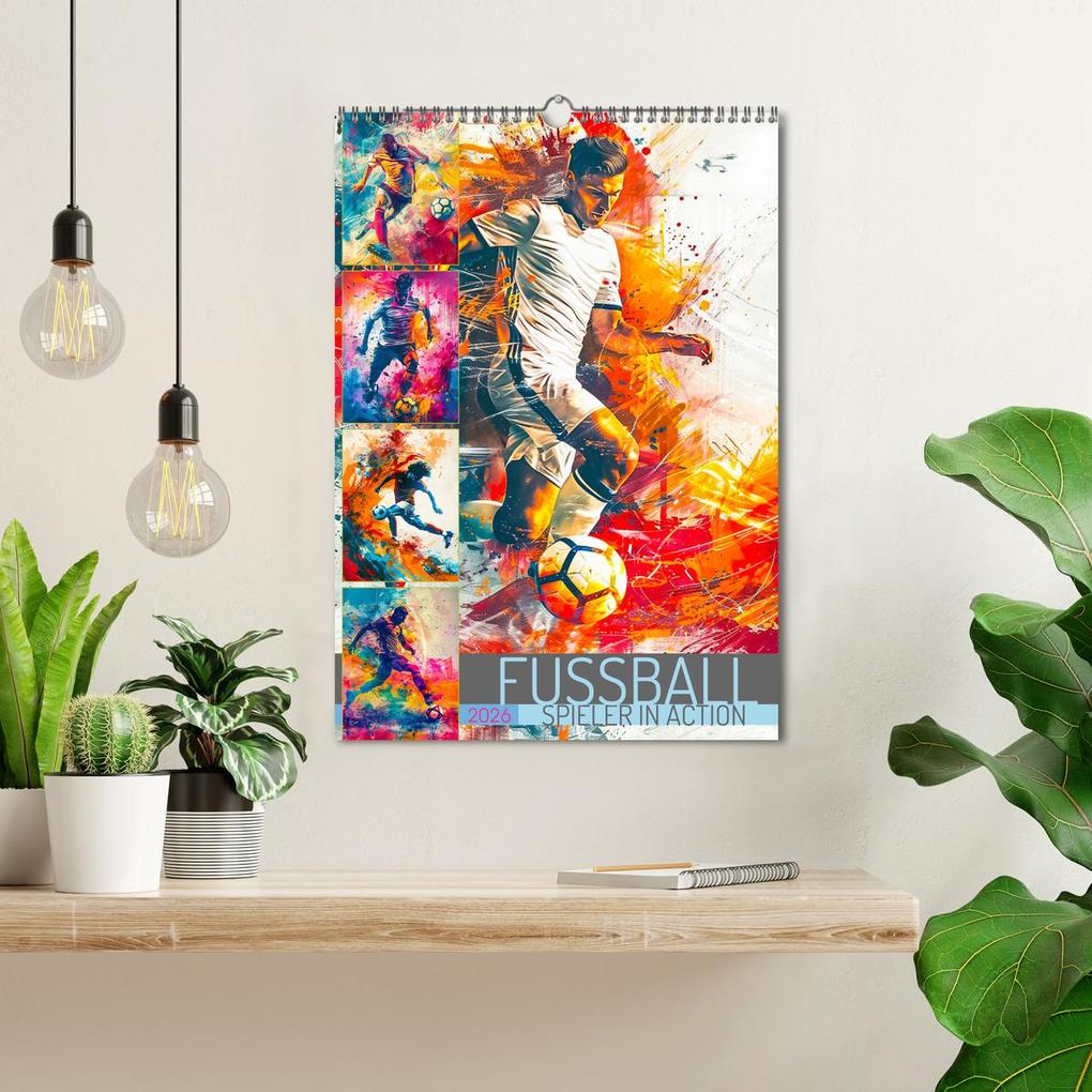 Weitere Ansicht: Fussball - Spieler in Action (Wandkalender 2026 DIN A3 hoch), CALVENDO Monatskalender | Dirk Meutzner, Calvendo