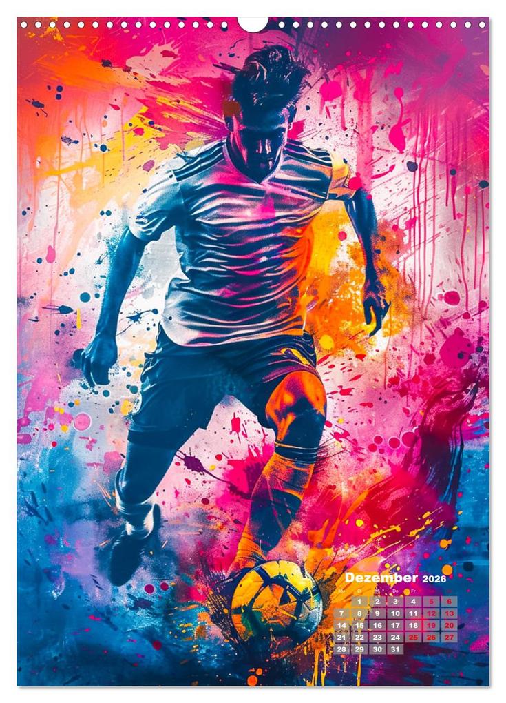 Weitere Ansicht: Fussball - Spieler in Action (Wandkalender 2026 DIN A3 hoch), CALVENDO Monatskalender | Dirk Meutzner, Calvendo