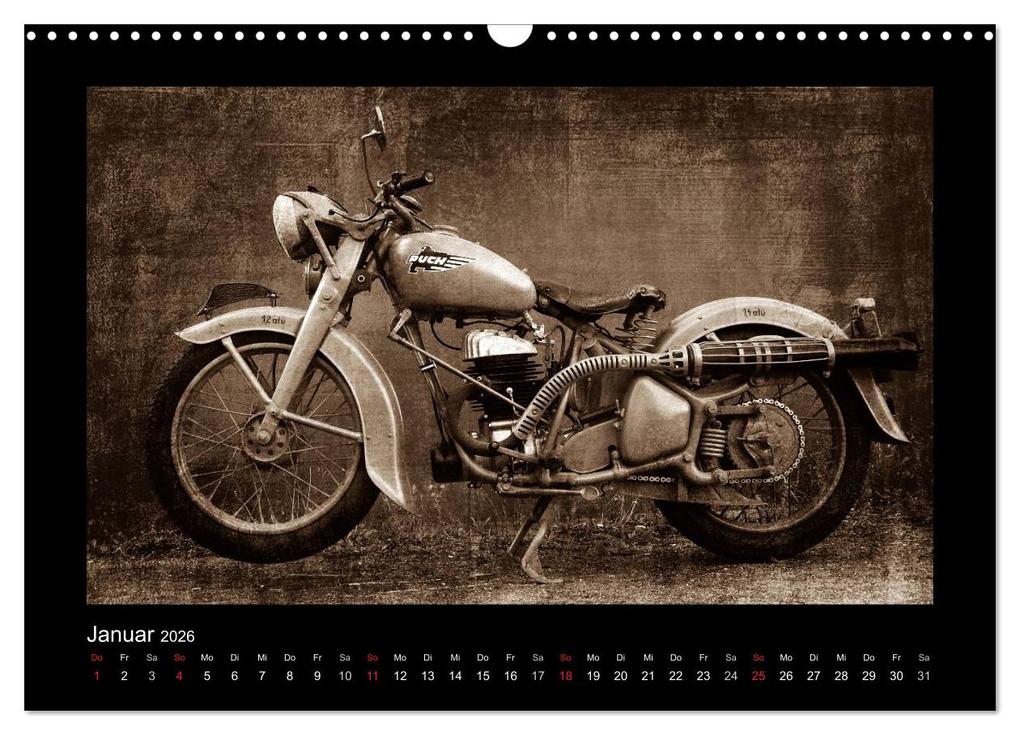 Weitere Ansicht: Motorrad Oldtimer (Wandkalender 2026 DIN A3 quer), CALVENDO Monatskalender | Gabi Siebenhühner, Calvendo
