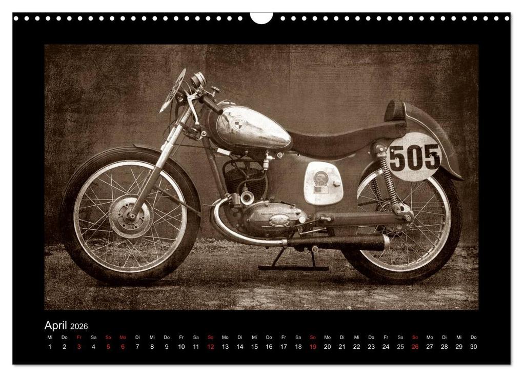 Weitere Ansicht: Motorrad Oldtimer (Wandkalender 2026 DIN A3 quer), CALVENDO Monatskalender | Gabi Siebenhühner, Calvendo