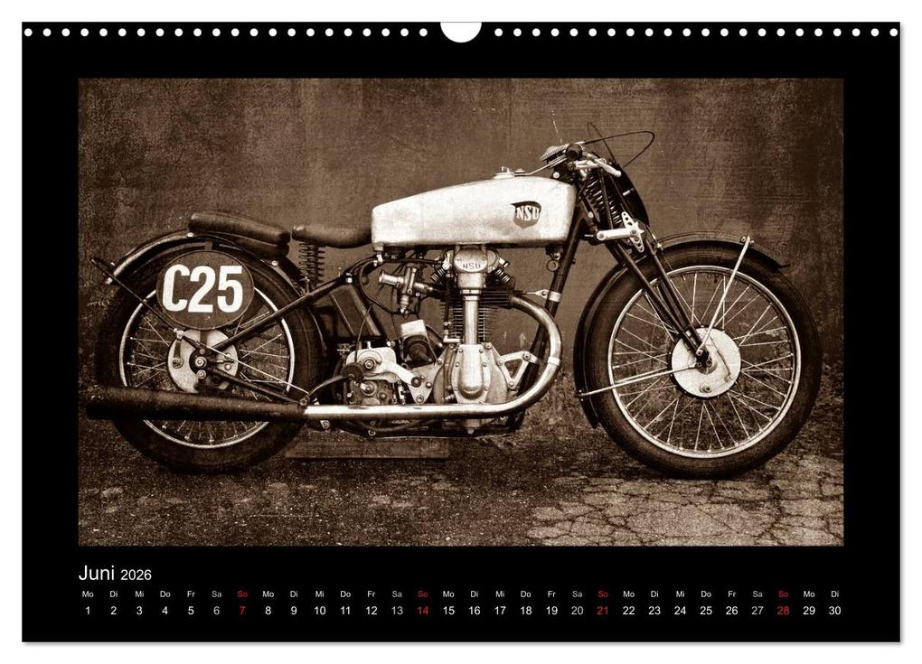 Weitere Ansicht: Motorrad Oldtimer (Wandkalender 2026 DIN A3 quer), CALVENDO Monatskalender | Gabi Siebenhühner, Calvendo