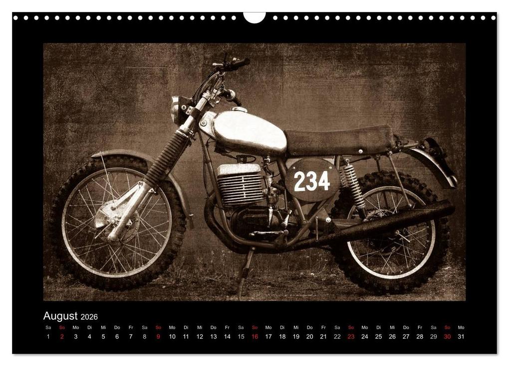 Weitere Ansicht: Motorrad Oldtimer (Wandkalender 2026 DIN A3 quer), CALVENDO Monatskalender | Gabi Siebenhühner, Calvendo
