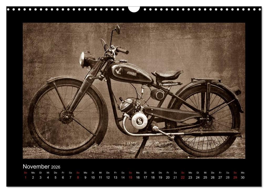 Weitere Ansicht: Motorrad Oldtimer (Wandkalender 2026 DIN A3 quer), CALVENDO Monatskalender | Gabi Siebenhühner, Calvendo