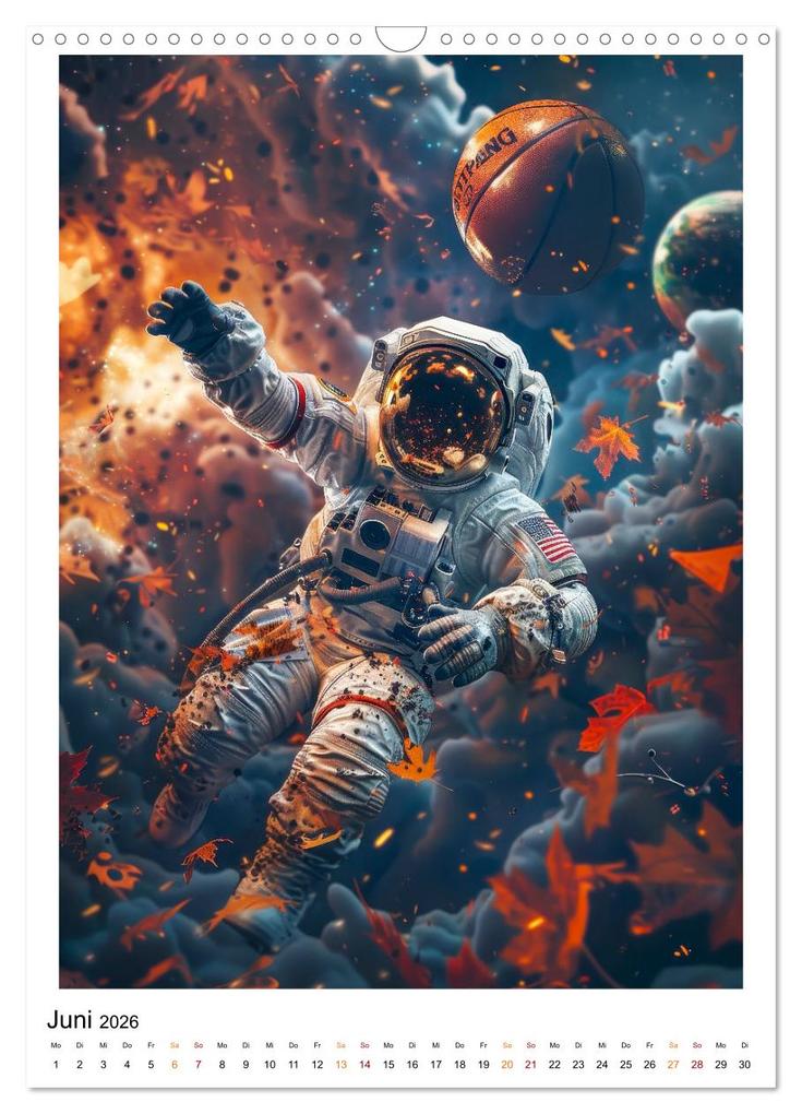 Weitere Ansicht: Astronauten - viel los im All (Wandkalender 2026 DIN A3 hoch), CALVENDO Monatskalender | Peter Roder, Calvendo