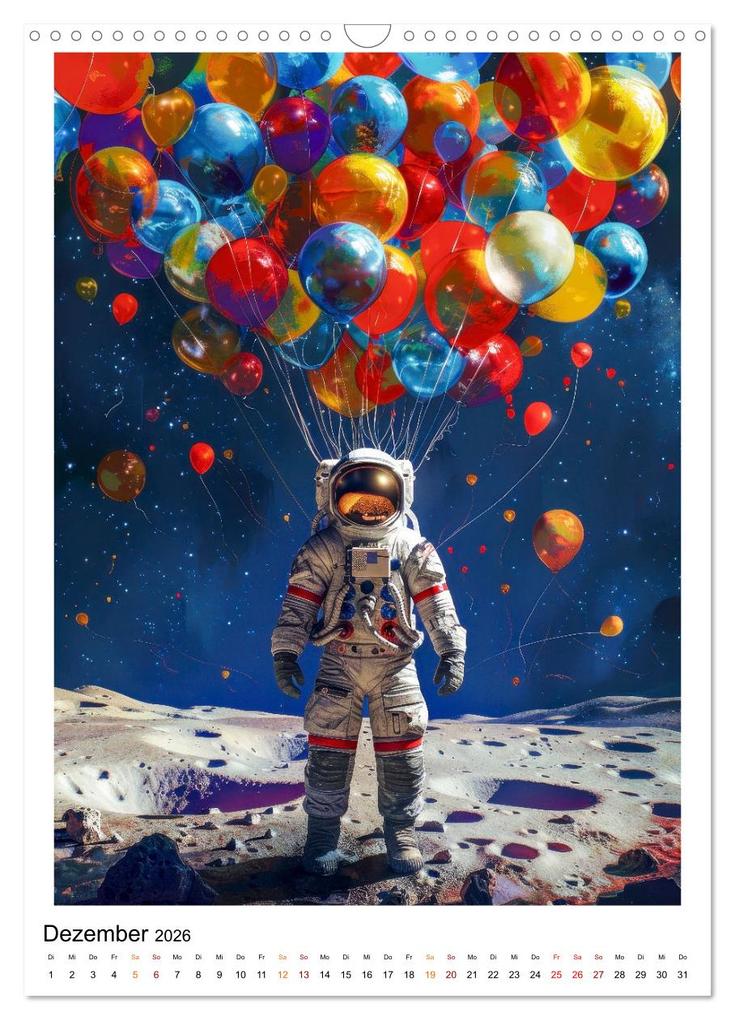 Weitere Ansicht: Astronauten - viel los im All (Wandkalender 2026 DIN A3 hoch), CALVENDO Monatskalender | Peter Roder, Calvendo