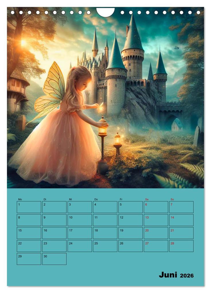 Weitere Ansicht: Königliche Momente - Kleine Prinzessin im Märchenwald (Wandkalender 2026 DIN A4 hoch), CALVENDO Monatskalender | Paul Michalzik, Calvendo