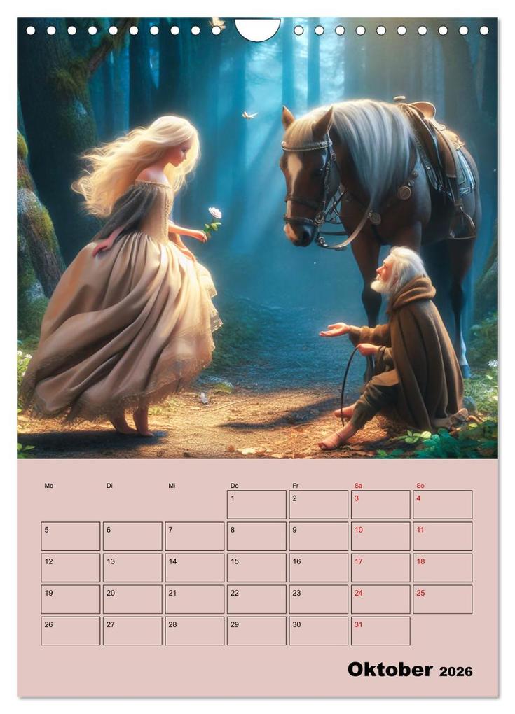 Weitere Ansicht: Königliche Momente - Kleine Prinzessin im Märchenwald (Wandkalender 2026 DIN A4 hoch), CALVENDO Monatskalender | Paul Michalzik, Calvendo