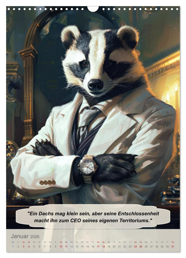 Weitere Ansicht: Tierisch lustige Managerweisheiten (Wandkalender 2026 DIN A3 hoch), CALVENDO Monatskalender | Peter Rübsamen, Calvendo