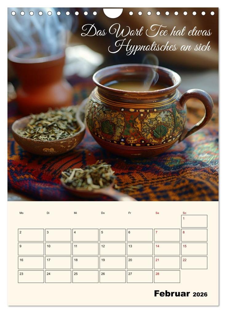 Weitere Ansicht: Du, mein geliebter Tee (Wandkalender 2026 DIN A4 hoch), CALVENDO Monatskalender | Kerstin Waurick, Calvendo
