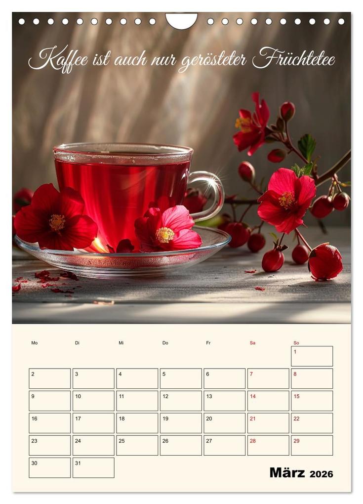 Weitere Ansicht: Du, mein geliebter Tee (Wandkalender 2026 DIN A4 hoch), CALVENDO Monatskalender | Kerstin Waurick, Calvendo