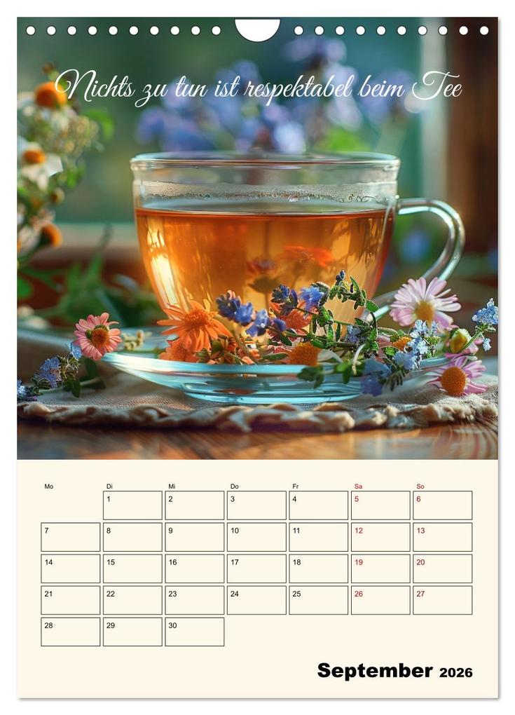 Weitere Ansicht: Du, mein geliebter Tee (Wandkalender 2026 DIN A4 hoch), CALVENDO Monatskalender | Kerstin Waurick, Calvendo