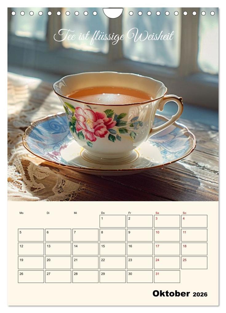 Weitere Ansicht: Du, mein geliebter Tee (Wandkalender 2026 DIN A4 hoch), CALVENDO Monatskalender | Kerstin Waurick, Calvendo