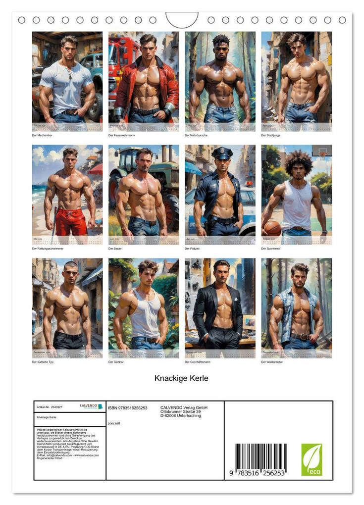 Weitere Ansicht: Knackige Kerle (Wandkalender 2026 DIN A4 hoch), CALVENDO Monatskalender | pixs:sell pixs:sell, Calvendo, pixs:sell, Sell Pixs:Sell